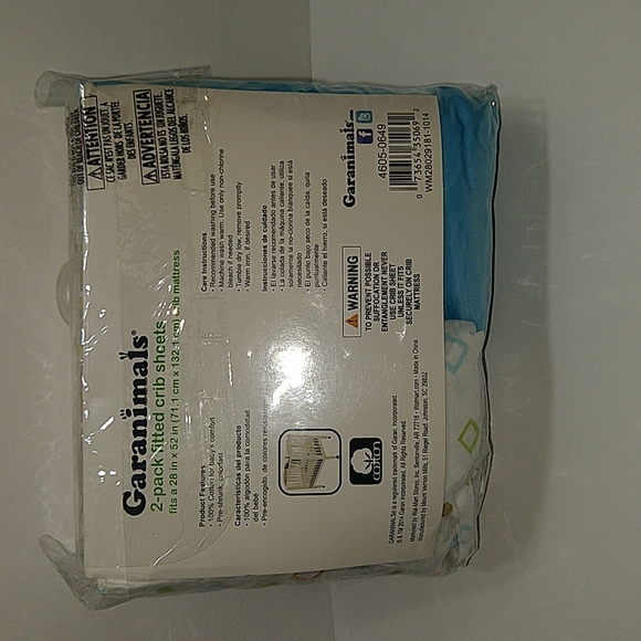 Garanimals 2-pack fitted baby crib sheets - Picture 4 of 9
